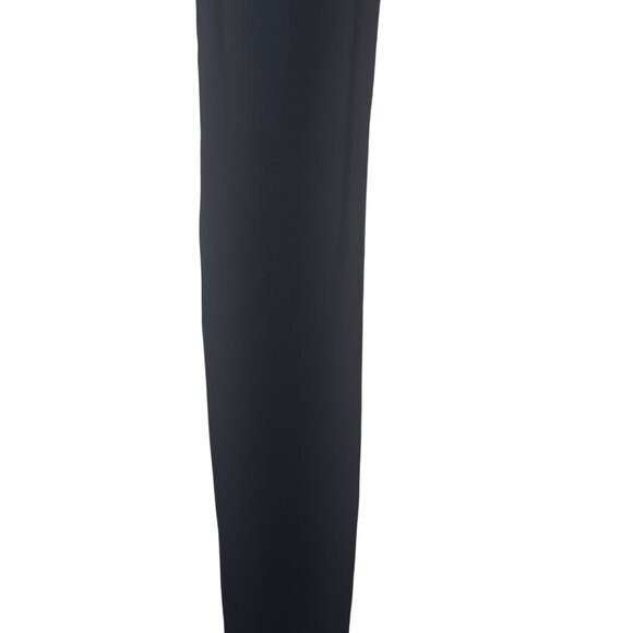 2/$30 ZARA Black Ribbed Knit Medium Midi Dress With Spaghetti Straps Deep V-Neck - Picture 8 of 13